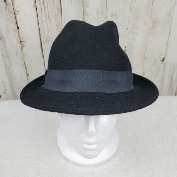 Halogen Wool Fedora Hat Black OS - Picture 1 of 7